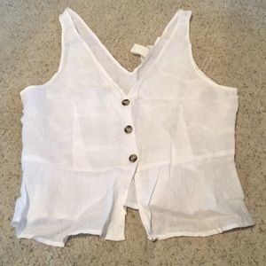 White H&M top